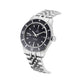 Montre Inguz La Teignouse cadran noir bracelet acier grains de riz