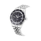 Montre Inguz La Teignouse cadran sandwich noir bracelet acier grains de riz